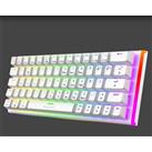 Gameagle GE2026 Caladrıa RGB Kablolu TR Layout Mekanik Beyaz Oyuncu Klavyesi