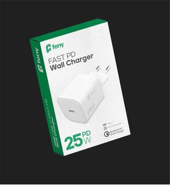 Feny FN-C25 25W Şarj Adaptörü Cep Telefonu Aksesuarları