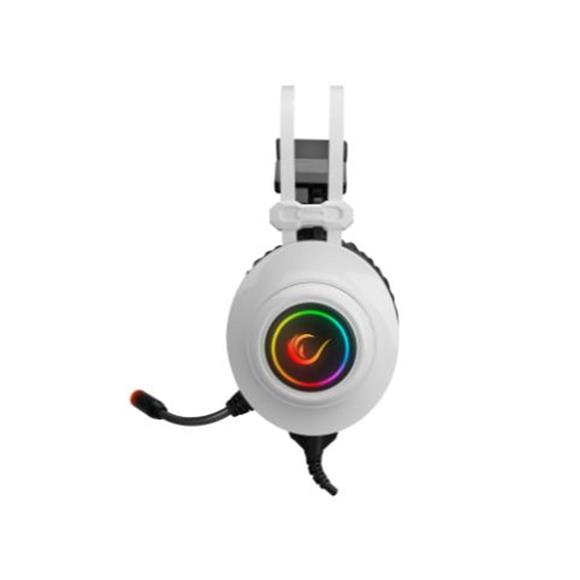 Rampage RM-K1 PULSAR Beyaz Usb 7.1 Surround+Titreşim RGB Gaming Oyuncu Mikrofonlu Kulaklık
