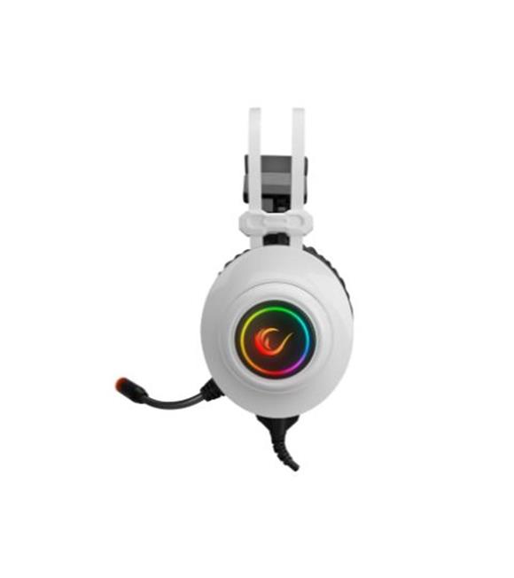 Rampage RM-K1 PULSAR Beyaz Usb 7.1 Surround+Titreşim RGB Gaming Oyuncu Mikrofonlu Kulaklık