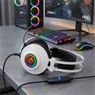 Rampage RM-K1 PULSAR Beyaz Usb 7.1 Surround+Titreşim RGB Gaming Oyuncu Mikrofonlu Kulaklık_4