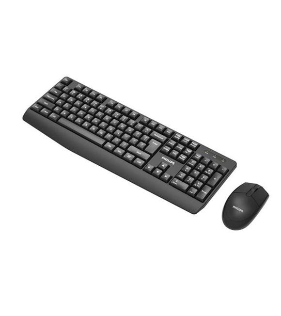 Philips SPT6337B Kablosuz Türkçe Q Klavye&Mouse Set Siyah