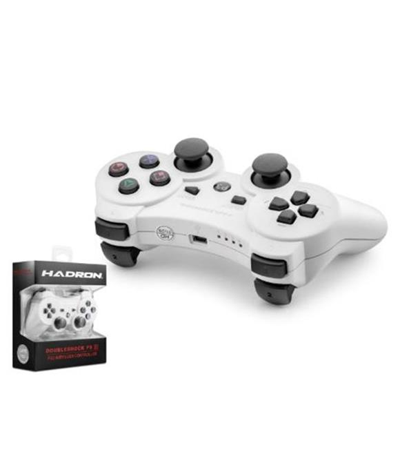 HADRON HD325B PS3 Uyumlu Kablosuz Bluetooth GamePad Oyun Kolu DoubleShock III - Beyaz