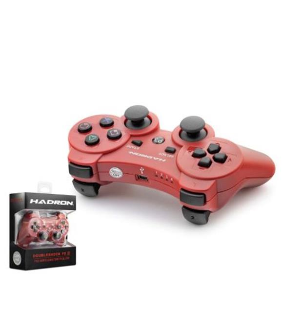HADRON HD325K PS3 Uyumlu Kablosuz Bluetooth GamePad Oyun Kolu DoubleShock III - Kırmızı
