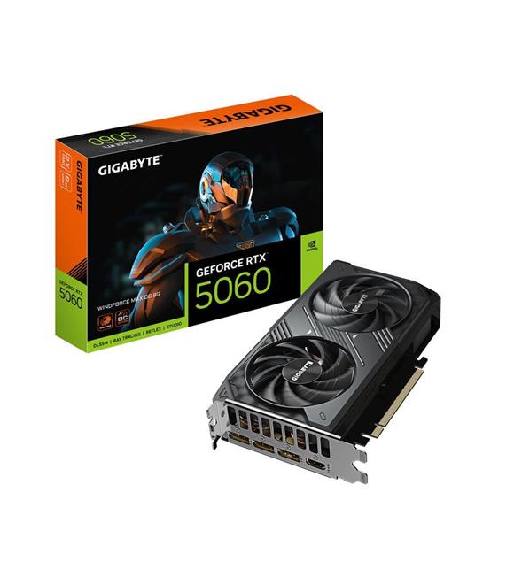 Gigabyte RTX5060 Windforce Max OC 8G GV-N5060WF2MAX OC-8GD 128 Bit GDDR7 8 GB Ekran Kartı
