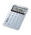 Casio MS-200DQ-BU 12 Hane Buz Mavisi Masa Üstü Hesap Makinesi