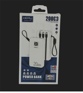 Hepu HP-246 20.000mAh Type-C,Lightining,Usb Powerbank led Gösterge