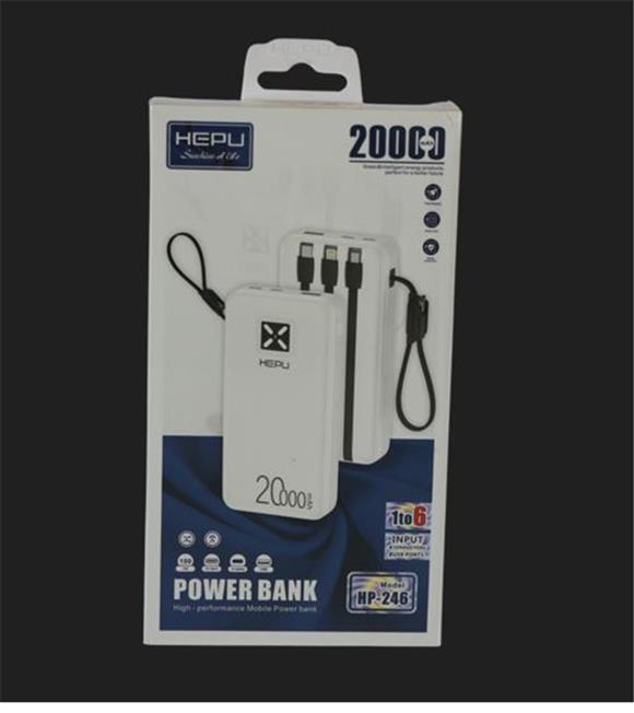 Hepu HP-246 20.000mAh Type-C,Lightining,Usb Powerbank led Gösterge