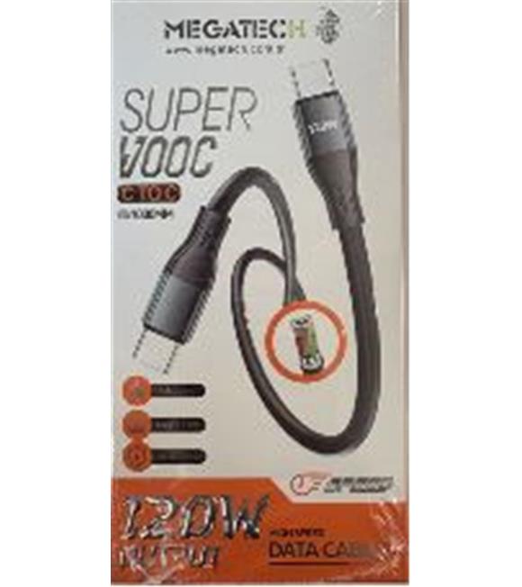 Megatech MT-120UT 120W USB To Type-c Data Kablosu