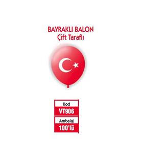 Vatan Balon Ayyıldız Baskılı 100 LÜ VT906