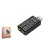 HADRON HDX5255 USB Harici Ses Kartı 7.1 Tuş Kontrollü Siyah