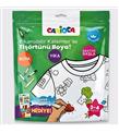 Carioca Boyanabilir Tişört-Keçeli Kalem 3-4 Yaş Ln-80005 Boya Önlükleri