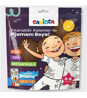 Carioca Boyanabilir Pijama-Keçeli Kalem 4-5 Yaş Ln-80011 Boya Önlükleri