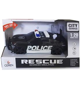 Ctoy Işıklı Ve Sesli Sürtmeli Polis Arabası 1:20 Erkek Oyuncak