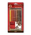 Koh-İ Noor Koh-i Noor Set Of Artist´s ColouRed Pencils Kahverenk Lin Teknik Çizim Kalemleri