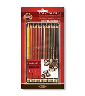 Koh-İ Noor Koh-i Noor Set Of Artist´s ColouRed Pencils Kahverenk Lin Teknik Çizim Kalemleri
