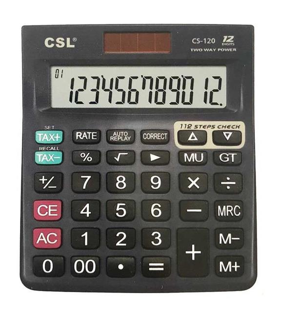 CSL CS-120 12 Hane Masa Tipi İşlem Kontrollü Hesap Makinesi