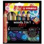 Stabilo Woody 3in1 Arty 6 Lı +Kalemtıraş
