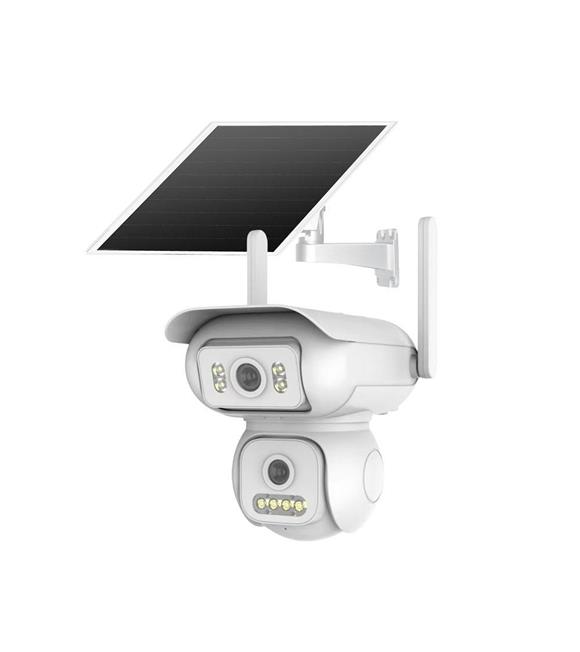 Joysee S2 6Mp AOR 4G 2x2.8mm Solar İki Kamera 4IR+4Led PTZ Güvenlik Kameraları