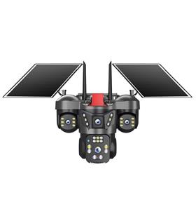 Joysee S4 12Mp AOR 2x3.6mm 2x2.8mm 4G 2 Solar Dört Kamera 22IR+12Led PTZ Güvenlik Kameraları