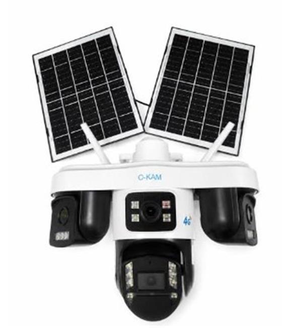 OKam O-KAM OK-S-337 Premium AOV 4G 4 Lens Solar Ptz Kamera Güvenlik Kameraları