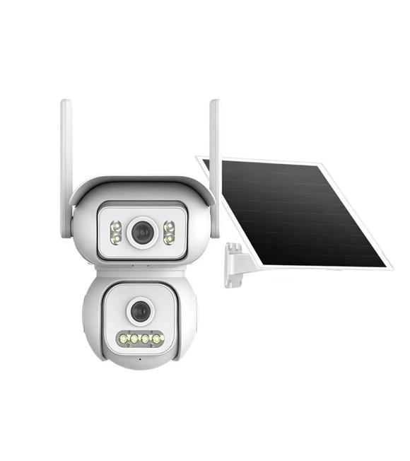 Joysee SW2 6Mp 2x2.8mm AOV Solar Wifi İki Kamera 4IR+4Led PTZ Güvenlik Kameraları