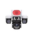 Joysee W3 9Mp 3.6mm 2x2.8mm Üç Kamera 19IR+18Led Wifi PTZ Kamera Güvenlik Kameraları