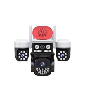 Joysee W3 9Mp 3.6mm 2x2.8mm Üç Kamera 19IR+18Led Wifi PTZ Kamera Güvenlik Kameraları