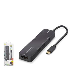 İetop iETOP TUH305 Type-C 3.2 Gen1 Combo Hub PD HDMI 4K 5 Port 5 Gbps Siyah Çevirici Ve Konnektörler
