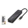 iETOP TUH305 Type-C 3.2 Gen1 Combo Hub PD HDMI 4K 5 Port 5 Gbps Siyah
