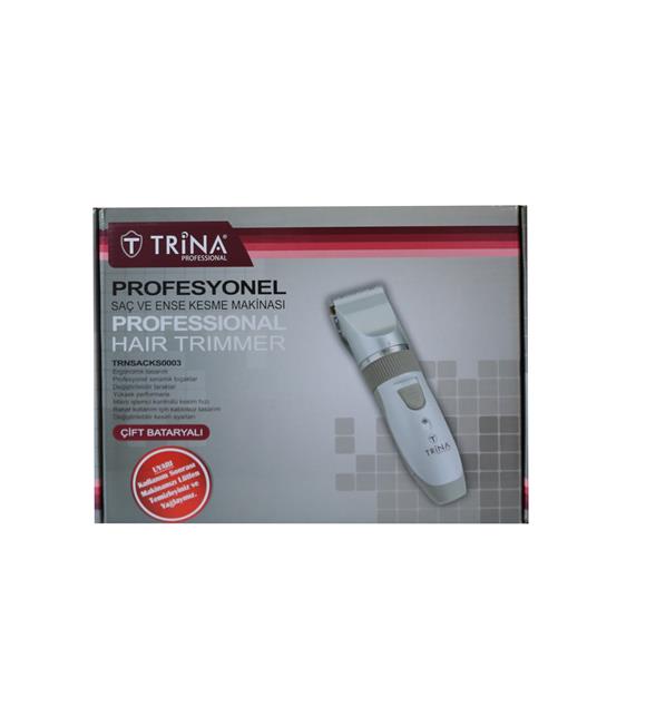 Trina KS0003 Profesyonel Saç Ve Ense Kesme Makinası Çift Bataryalı