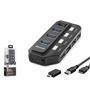 iETOP U332 USB Type-C 3.2 Gen1 Anahtarlı Hub 7 Port 5 Gbps Siyah