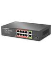 HADRON HDX1441 AI PoE Switch 8 Port 2 Uplink 65W Siyah