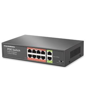 HADRON HDX1441 AI PoE Switch 8 Port 2 Uplink 65W Siyah Bilgisayar