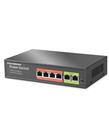 HADRON HDX1440 AI PoE Switch 4 Port 2 Uplink 45W Siyah