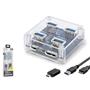 iETOP U331 USB Type-C 3.1 Gen1 Hub 4 Port 5 Gbps Şeffaf