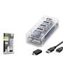 iETOP U336 USB Type-C 3.1 Gen1 Hub 4 Port 5 Gbps Şeffaf
