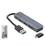 iETOP TU360 USB Type-C 3.1 Gen1 Hub 4 Port 5 Gbps Gri
