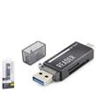 İetop iETOP TC306AC USB Type-C 3.2 Gen1 Kart Okuyucu SD MicroSD 5 Gbps Siyah Kart Okuyucular