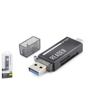 İetop iETOP TC306AC USB Type-C 3.2 Gen1 Kart Okuyucu SD MicroSD 5 Gbps Siyah Kart Okuyucular