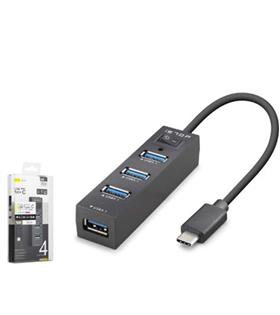 İetop iETOP TU329 Type-C 3.1 Gen1 Anahtarlı Hub 4 Port 5 Gbps Siyah Usb Aksesuarları