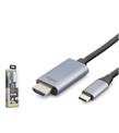 İetop iETOP TH03A Type-C to HDMI Görüntü Kablosu 4K 30 Hz Örgülü 1 m Gri Görüntü Aktarıcılar