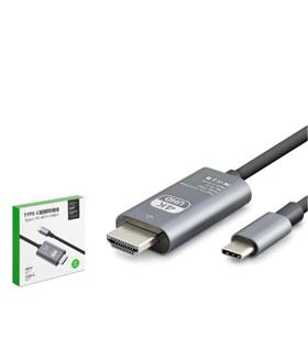 Nodar HADRON HDX7853 Type-C to HDMI Görüntü Kablosu 4K 30 Hz 1.8 m Gri Görüntü Aktarıcılar
