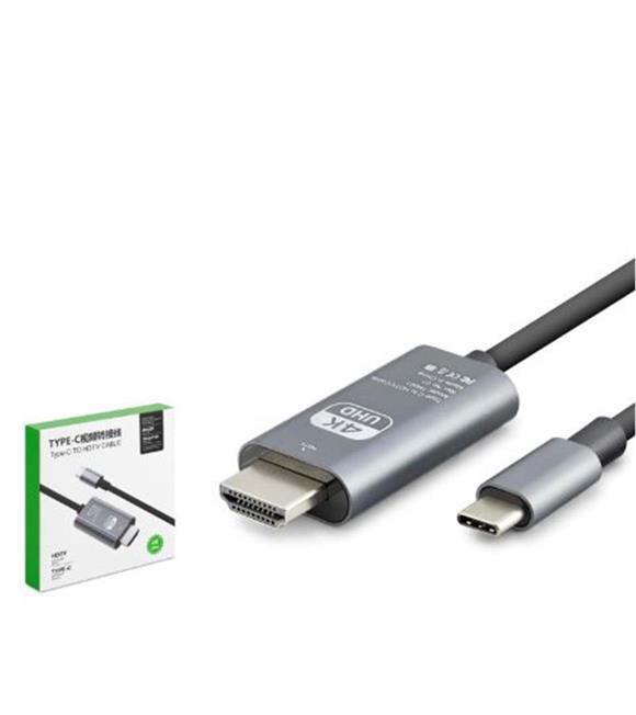 Nodar HADRON HDX7853 Type-C to HDMI Görüntü Kablosu 4K 30 Hz 1.8 m Gri Görüntü Aktarıcılar