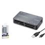 iETOP C208 USB All in One Kart Okuyucu CF SD MicroSD MS UHS-II 480 Mbps Alüminyum Gri