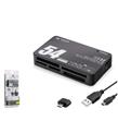 İetop iETOP TC209 USB Type-C All in One Kart Okuyucu SD MicroSD MMC MS 480 Mbps Siyah Kart Okuyucular