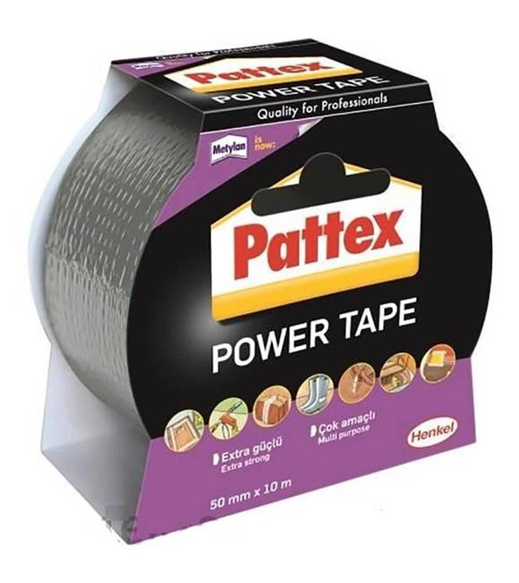 Pattex Özel Amaçlı Bant Power Tamir ve Yalıtım 50x10 Gri 1870313 Bantlar ve Kesicileri