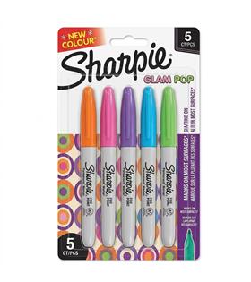 Sharpie Permanent Markör Fine Glam Pop 5 Li Bls Markör Kalemler