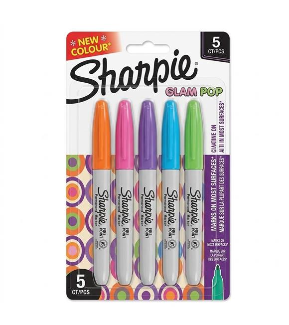 Sharpie Permanent Markör Fine Glam Pop 5 Li Bls Markör Kalemler