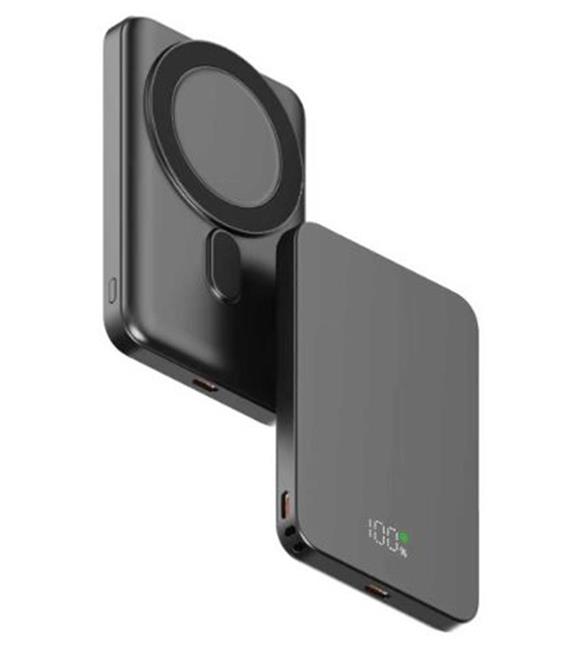 Snapron SNP-3020 Slim PD 22.5W Hızlı Şarj Lcd Ekran Magsafe 5000 mAh Powerbank Taşınabilir Şarj Cihazları